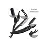 Black Metal Matte Finish Cut Throat Single Edge Blade Shaving