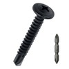 #10 x 1-1/2" Black Truss Head Self Drilling Screws (50