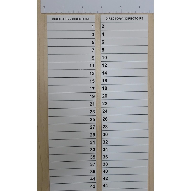 Littversions 48 Circuits 2 Pack Circuit Breaker Panel Directory Labels/Decals/Stickers,