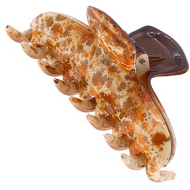 Camila Paris CP3347 French Hair Clip for Women Thick Hair for Long Curly Wavy Hair, Orange, Girls Hair Claw Clips Fashion Styling Hair Accessories for Women, Strong Hold No Slip Grip, Made in France