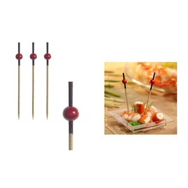 Papstar Fingerfood skewers 7 cm "Red Pearl" - 250 in a pack