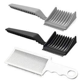 Itadaku 3-Pack Fade Comb Set, Curved Fade & Positioning Comb for Beard Styling, Sideburns, and Men's Hairstyles, Professional Hair Cutting Tool for Home, Salon, and Barbershop Use