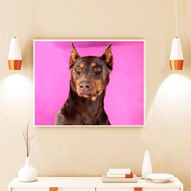 Brown Dobermann Dog Wooden Puzzles for Adults 1000 Piece Jigsaw Puzzles 30"x 20"