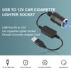 VBESTLIFE Zigarettenanzünder Adapter Konverter,USB Port zu 12V Zigarettenanzünder Buchse Konverter