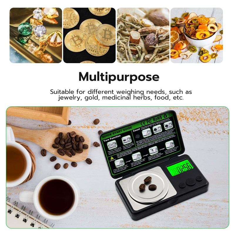 Mcbazel Digital Milligram Scale 50g/0.001g Precision Pocket Scale,7 Units, Tare