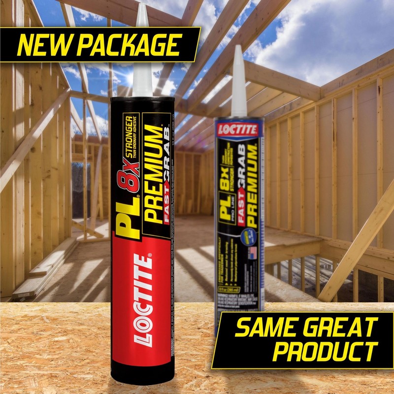 Loctite PL Premium Fast Grab Polyurethane Construction Adhesive, 10 fl