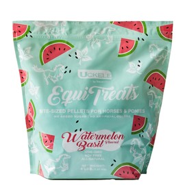 SMARTPAK Uckele Equi Treats Bite Sized Pellets | Horse Treats with No Sugar Added & High Fiber Treats for Horses | Suitable Reward for Training | Watermelon-Basil Flavor, 4 lb