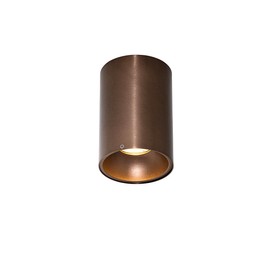 QAZQA - Design Modern Spot I Spotlight I Ceiling Spotlight I Ceiling Spotlight I Lamp I Light in Dark Bronze - Deep I Living Room I Bedroom - Aluminium Cylinder - LED Suitable GU10