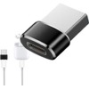 Balck Usb C to Usb Adapter, Quick Charging Usb C