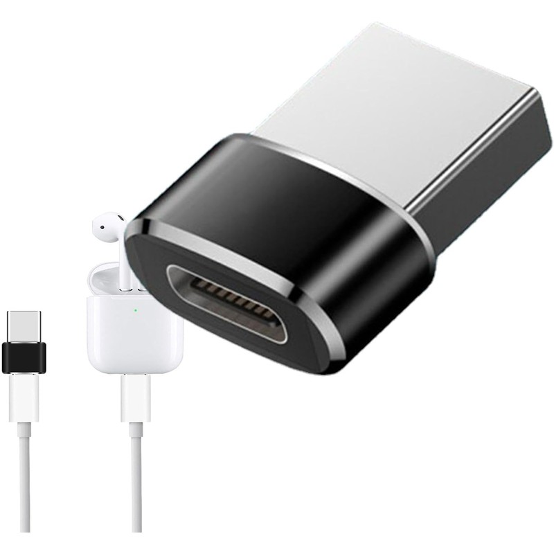 Balck Usb C to Usb Adapter, Quick Charging Usb C