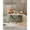 Blissful Diary Baby Diaper Caddy Organizer, Stylish Storage Basket for