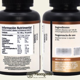 Kit De 2 Calostro Bovino (colostrum) 60 Cápsulas De 500 Mg