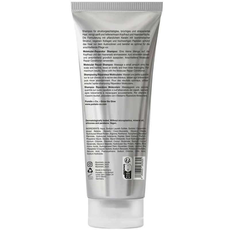 Pomélo+Co Unique Deep Effective Shampoo with 7% Phytokeratin-Glycerine Complex/Hair Care