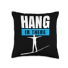 Slackline Enthusiast Gear Essentials Slacklining Accessories Throw Pillow