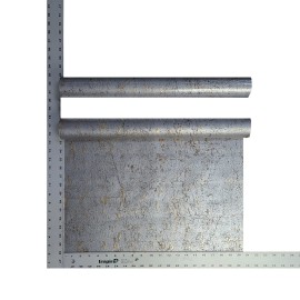 WM Faux Cork wallpaper industrial Dark gray silver bronze gold metallic textured 3D - Sample 8.5 inches x 11 inches