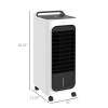 Remote Timer Oscillating Air Cooler with Ice Packs Water Humidifier