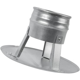 Vent Systems 100 mm / 4" Inch Galvanized Steel Roof Vent Cowl - Pipe Cap for All-Seasons - Stove Pipe Cover with Hat - Pipe Top for Chimney, Stove, Fireplace, Boiler - Rain Protector - Pipe Insulation