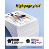 INSCMYK Remanufactured for 702XL Ink Cartridges for Epson WF-3720 Printer