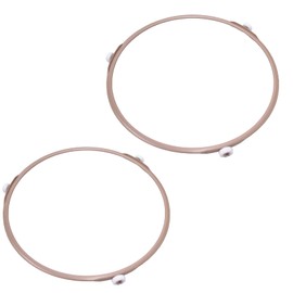2 Pack 7 Inch Microwave Turntable Ring Microwave Roller Ring, Glass Plate Tray Support Holder, Replacement Inner Ring - for Microwave Oven Glass Turntable Plate, Roller Height 14 mm