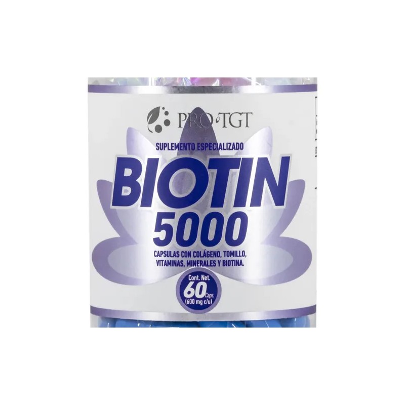 Biotina 5000 Cápsulas Bariatrica Protgt Sabor