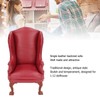 Sofa Single PU and Cloth Backrest Doll House Miniature Furniture