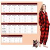 GARRULO Family Christmas Pajamas Matching Sets,2024 One-Piece Buffalo Plaid Flannel