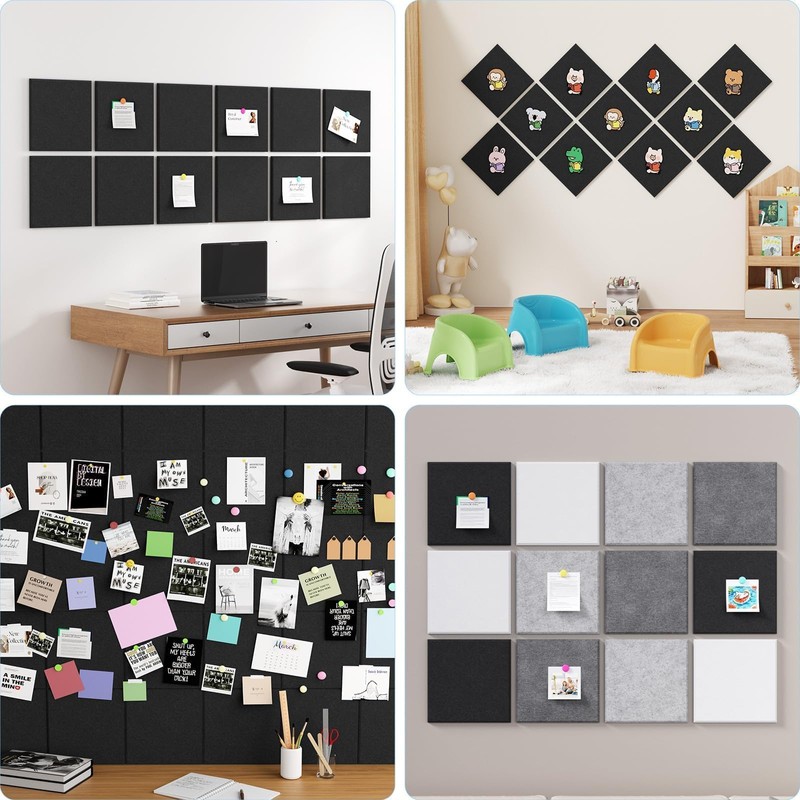 Baysola Large Cork Boards for Walls – 48" x 36"