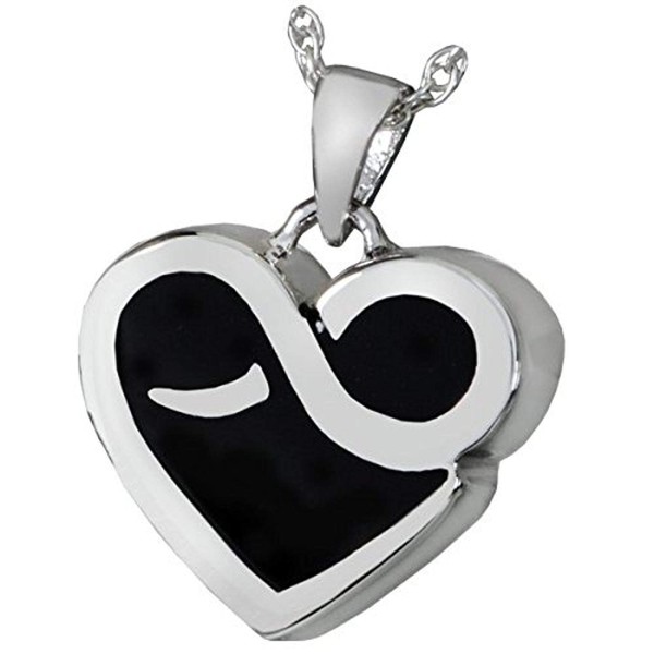 Memorial Gallery MG-3544S Infinity Heart Sterling Silver Cremation Pet Jewelry