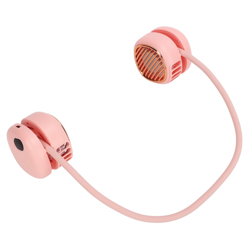 Portable Neck Fan LCD Digital Display Usb Charging 5 Speed