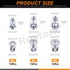 Rustark 45Pcs M4 M5 M6 Jack Nuts Petal Nuts Assortment