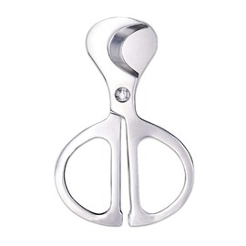 Cigar Scissors Cutter, Stainless Steel Guillotine Double Blade Straight Cut Scissors Cigar Accessories for Cigars