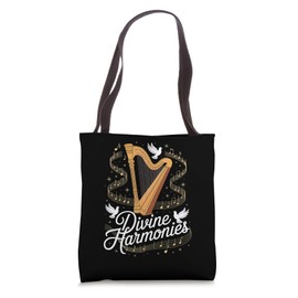 Divine Harmonies Christian Music Faith Expression Tote Bag