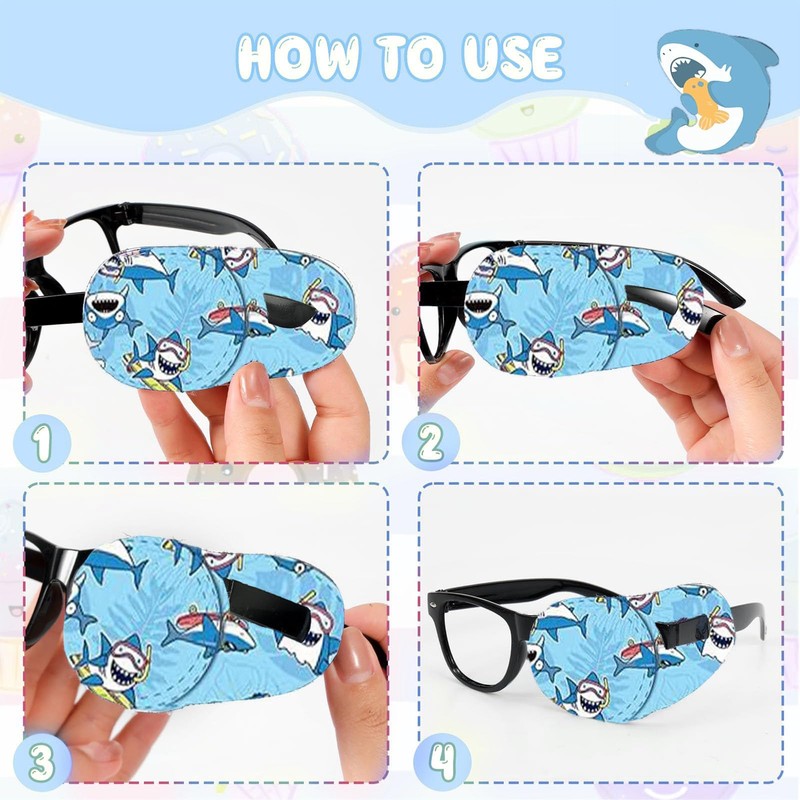 Eye Patches for Kids,10 pcs Eye Patch for Glasses Over
