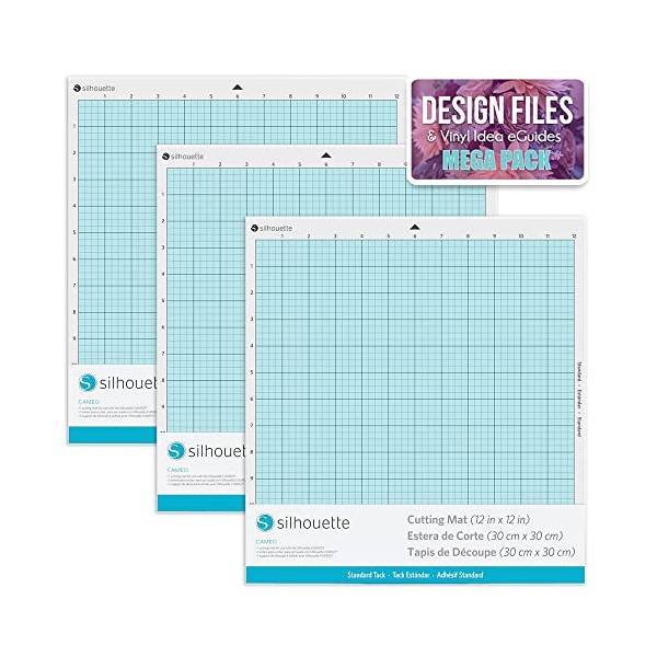 Silhouette Cameo Cutting Mat Bundle with 3-12" x 12" for