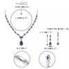 Ever Faith Gorgeous Banquet Jewelry Set Teardrop Round Cubic Zirconia