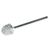 Sanixa Premium Universal Toilet Brush with Replacement Heads, White, Set