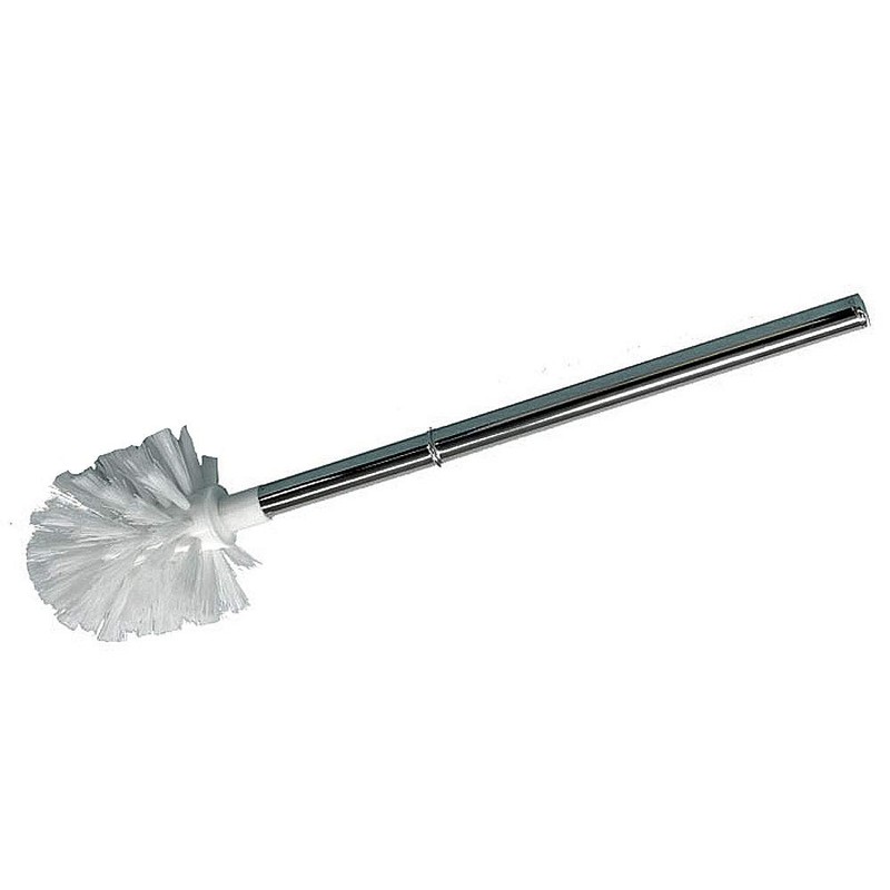 Sanixa Premium Universal Toilet Brush with Replacement Heads, White, Set