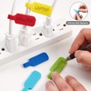 APOMOONS Pack of 40 Cable Labels, Cable Velcro, 8 Colours,