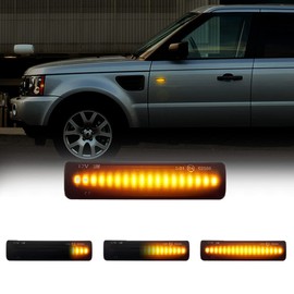 Gempro 2Pcs LED Front Fender Side Marker Light Turn Signal Lamp Assembly Replacement for Range Rover Sport LR3 LR4 Discovery 3/Discovery 4 LR2 Freelander 2