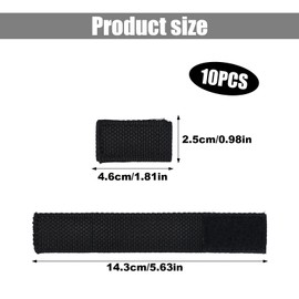 10pcs Belt Keepers for Duty Belt, Nylon Belt Loop Keeper Magic Adhesive Police Tactical Belt Keepers Fixing Duty Belt Clip Accessories for 1.5in Wide Belts Law Enforcement Security Outdoor Sports