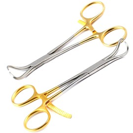Precise Canada: 2 Bone Reduction Forceps 5.5" Gold Plated Instrument