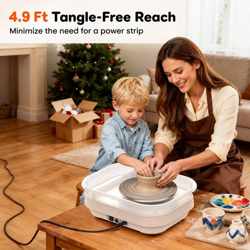 Alldeer Pottery Wheel for Adults, Beginners, Kids, Complete Kit
