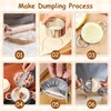 MEKOTRIN 10 Pcs Pasta Making Tools Set, Wooden Threaded Rolling