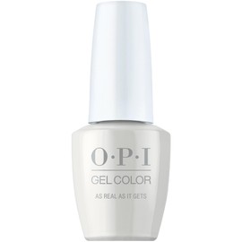 OPI GelColor As Real as It Gets | Opaque Soft White Crème UV Cure Gel Nail Polish | My Me Era Collection