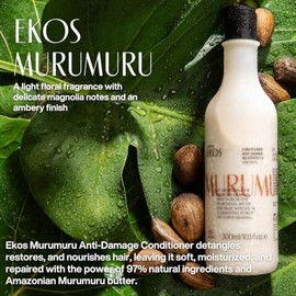 Acondicionador restaurador Ekos Murumuru, desenredante y humectante para cabello dañado, combate la sequedad, cuidado vegano del cabello, secretos de 