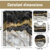 4Pcs Marble Shower Curtain Sets, Bathroom Sets with Shower Curtain