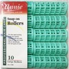 Annie .88 inch Snap On Rollers 10 Pack (Green)