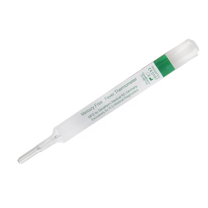 Geratherm Mercury Free Oral Glass Thermometer, Pack of 2