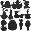 FINGOOO 48 pieces Easter Scratch Art for Kids Egg Scratch