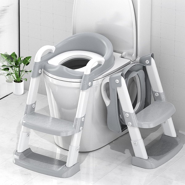Zieyeen Potty Training Seat with Step Stool Ladder, Toddler Potty